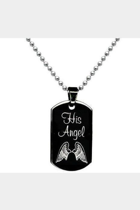 Her Cowboy His Angel Necklace - HEPSIBAH SHOP