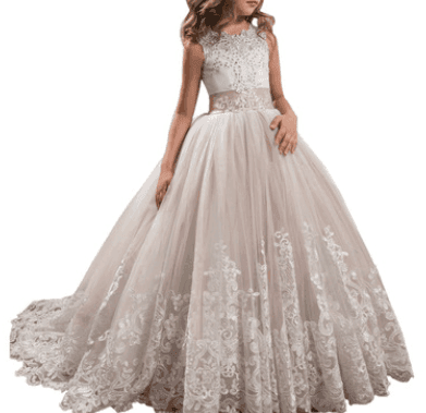 Children's lace wedding dress - HEPSIBAH SHOP