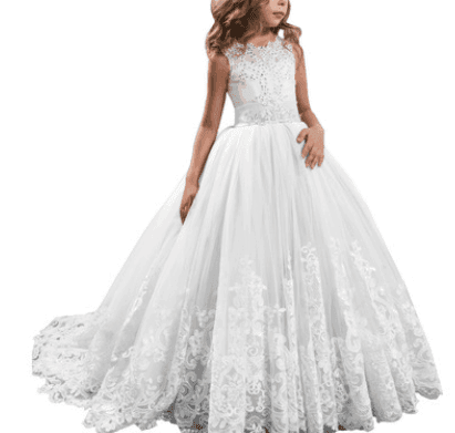 Children's lace wedding dress - HEPSIBAH SHOP