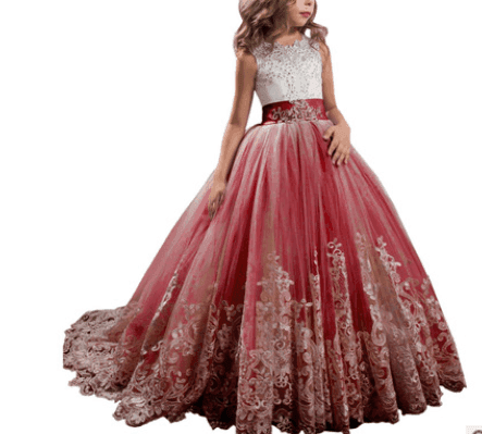Children's lace wedding dress - HEPSIBAH SHOP