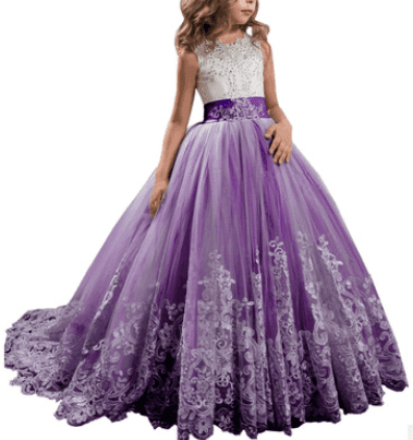 Children's lace wedding dress - HEPSIBAH SHOP