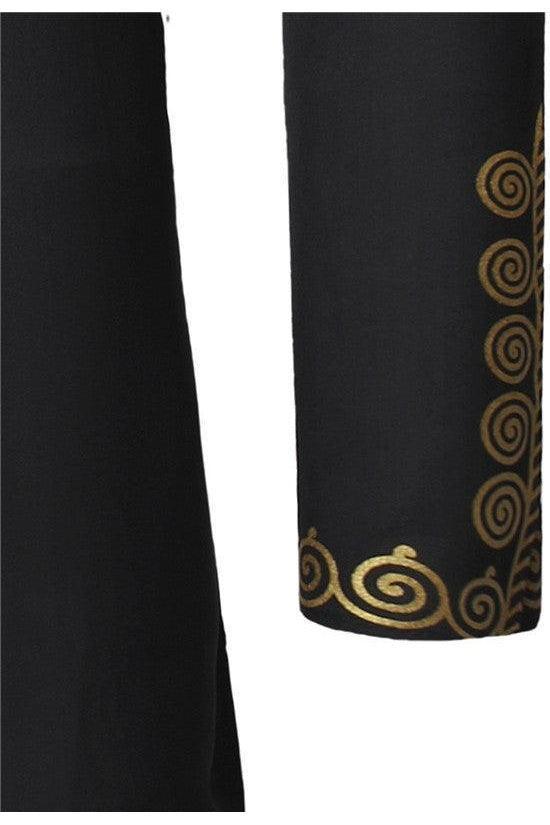 Black African Dashiki Print Top - HEPSIBAH SHOP