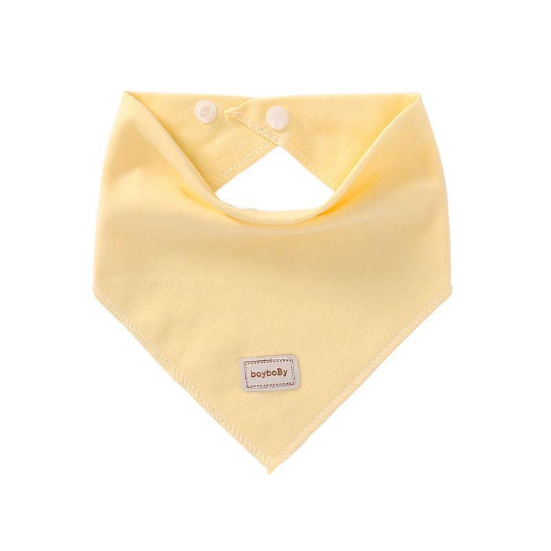 Cute Kids Hat Cap with Bibs Candy Solid Colors Boys Girls Baby Beanies Hats Cotton Born Baby Hat - HEPSIBAH SHOP