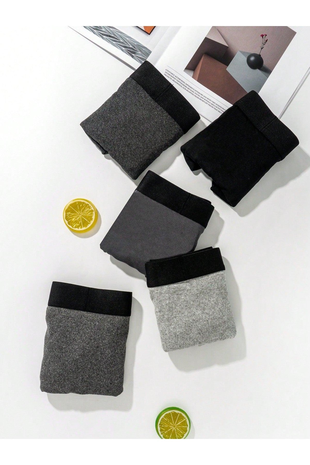 5pcs/Set Men's Breathable, Elastic Boxer Briefs