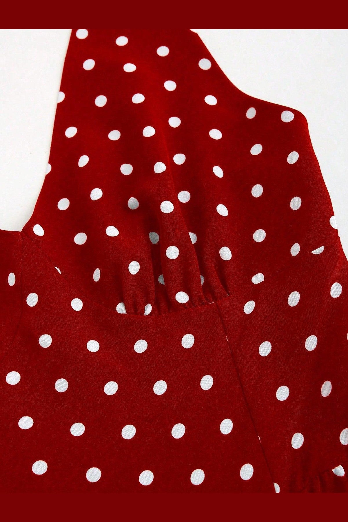 Sweetro Women Summer Casual Holiday Polka Dot Print Halter Backless Dress