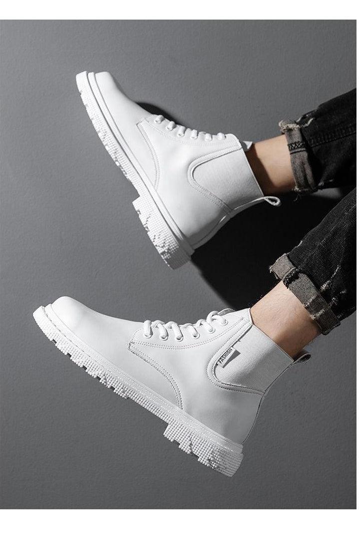 Men's Shoes British Style Martin Leather Ankle Boots Casual - HEPSIBAH SHOP