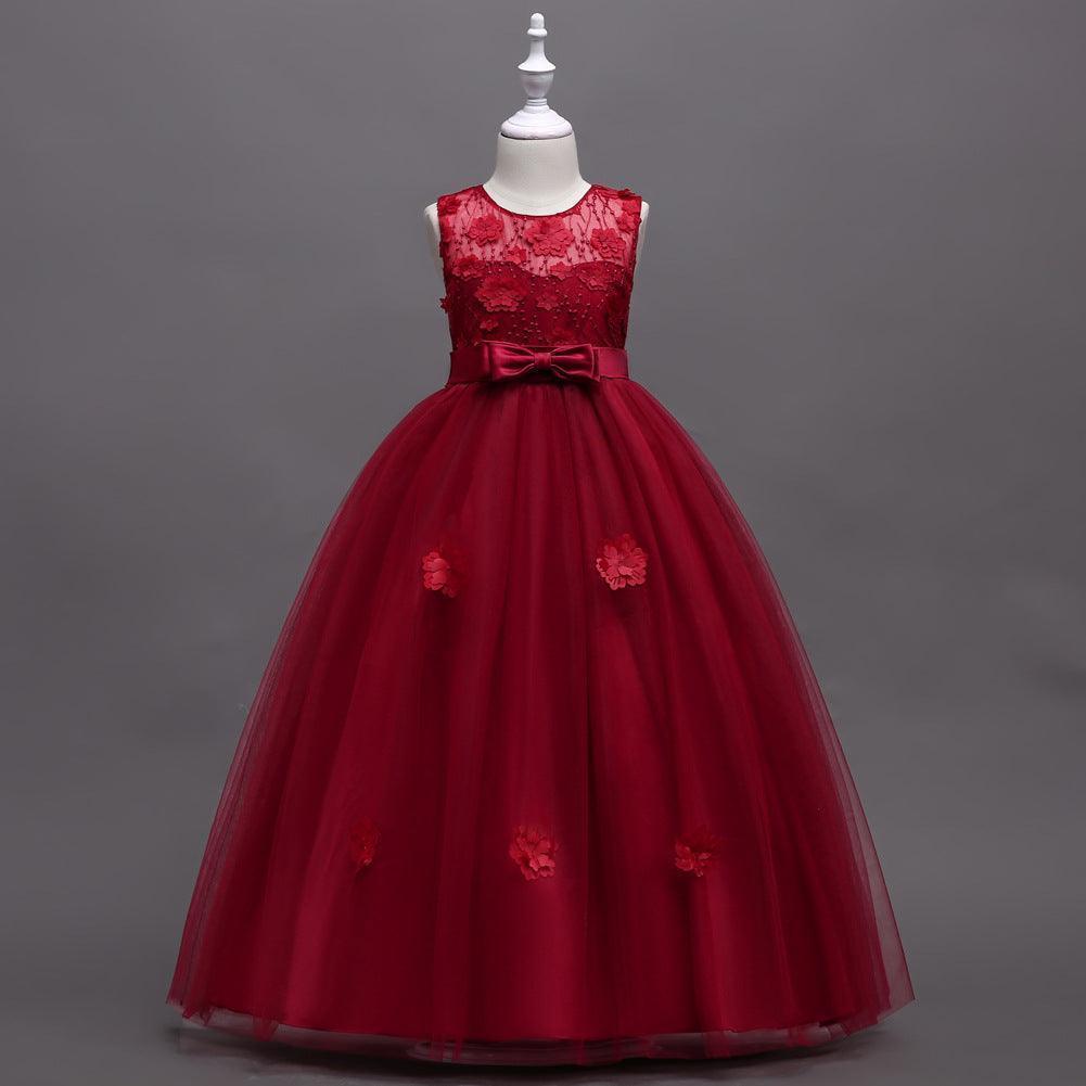 Mesh Girls Evening Gown Wedding Dress - HEPSIBAH SHOP
