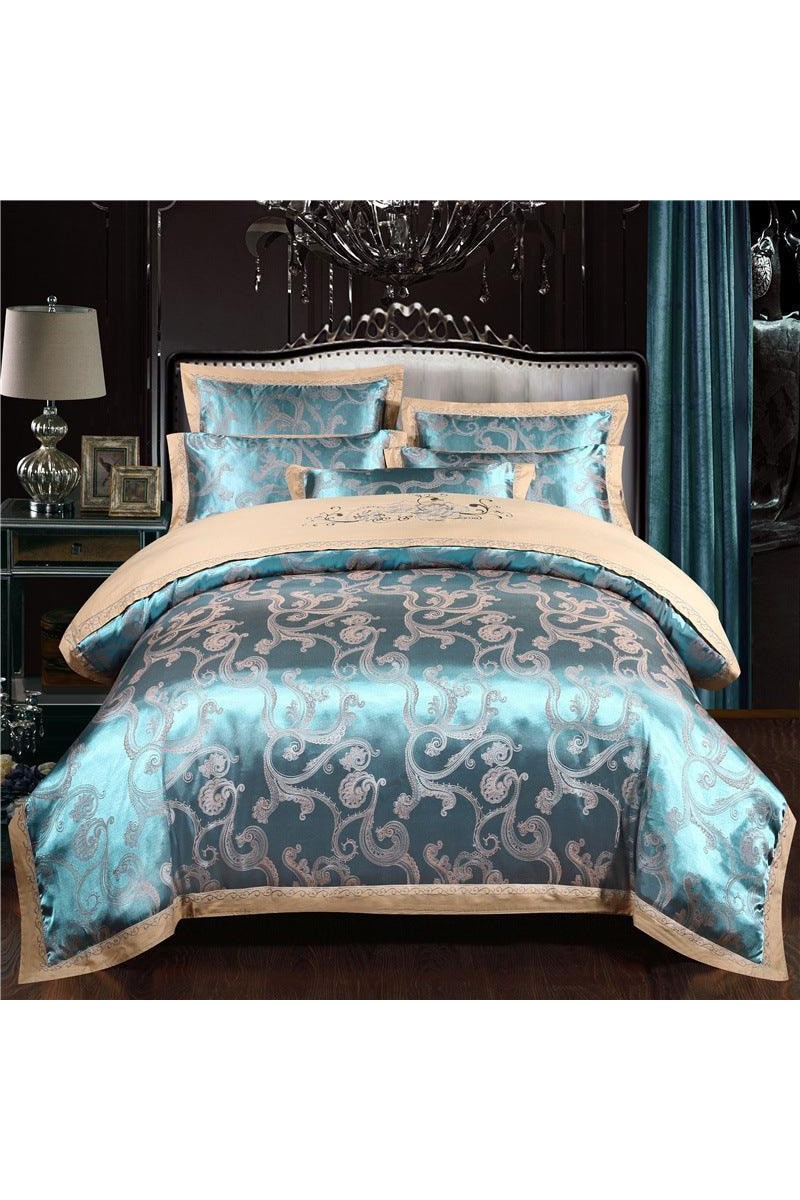 Jacquard Cotton Embroidery Quilt Cover - HEPSIBAH SHOP