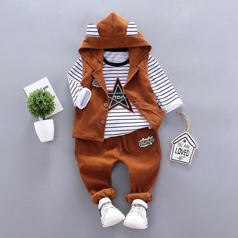 Children's Clothes Boys Autumn Three-Piece Suits - HEPSIBAH SHOP