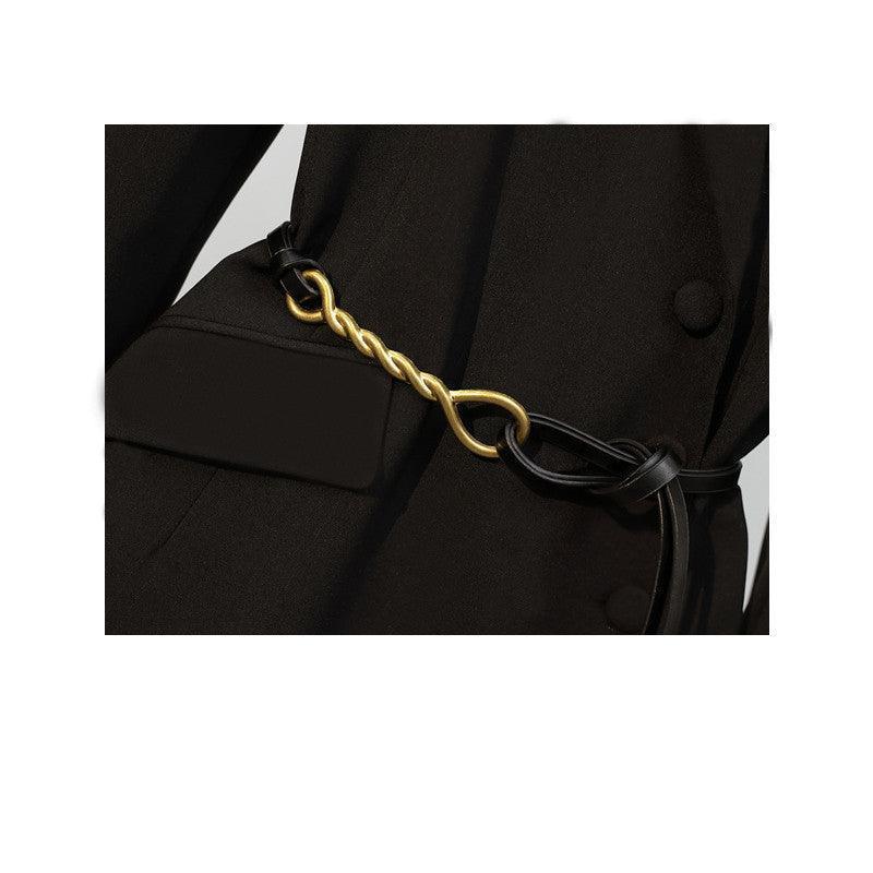 Ladies Fashion Personality Waisted Suit Jacket Top - HEPSIBAH SHOP