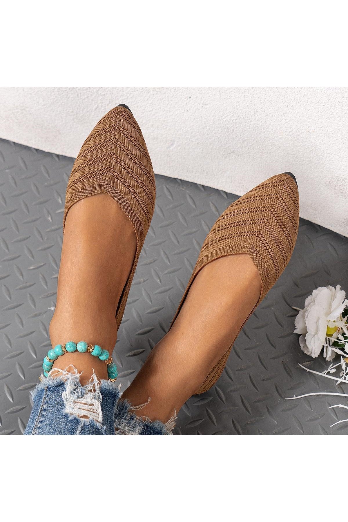 Pointed Toe Low-cut Shoes Women's Breathable Flat Bottom - HEPSIBAH SHOP