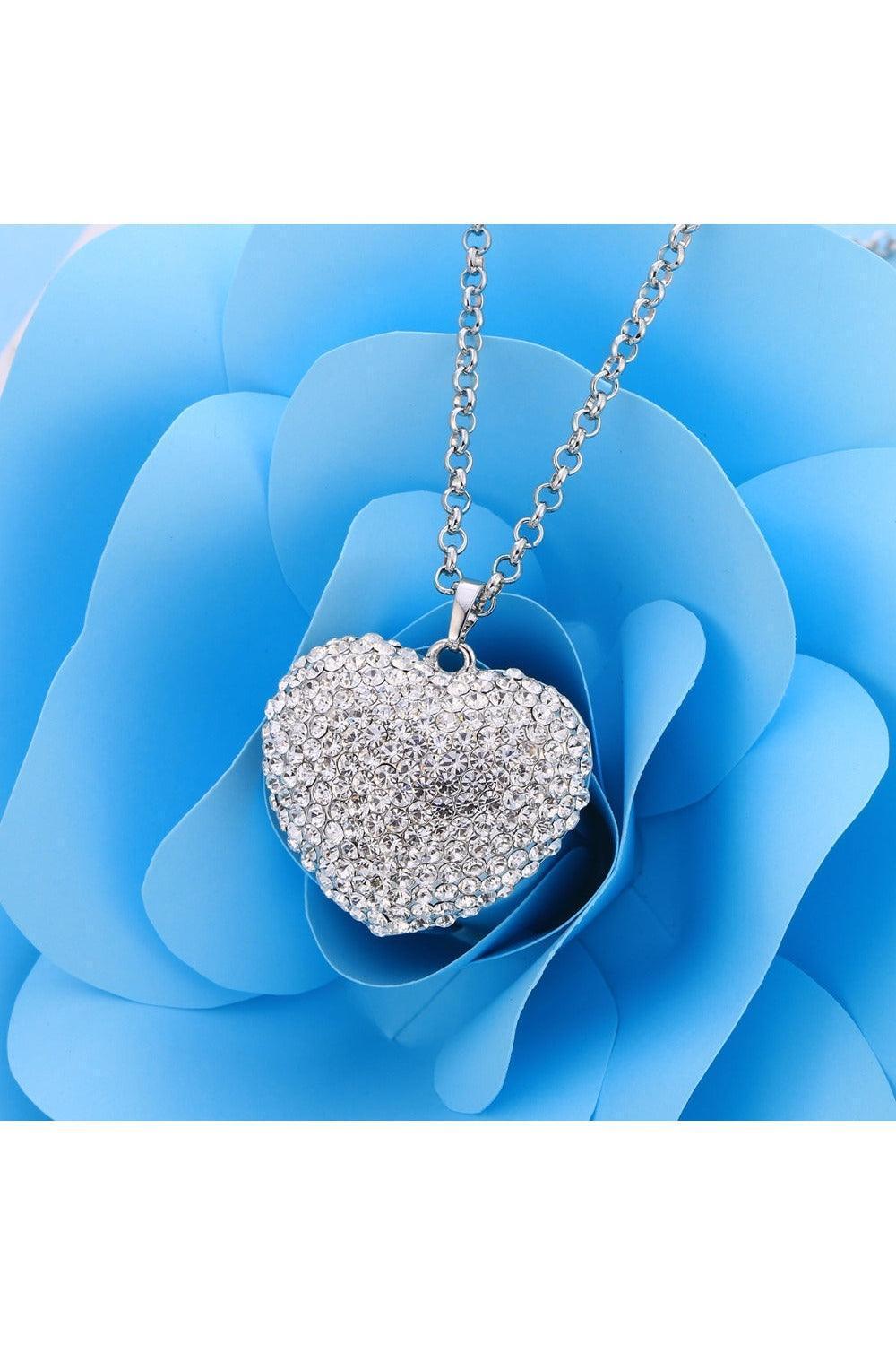 New Necklace Korean Love Heart-shaped Sweater Chain - HEPSIBAH SHOP
