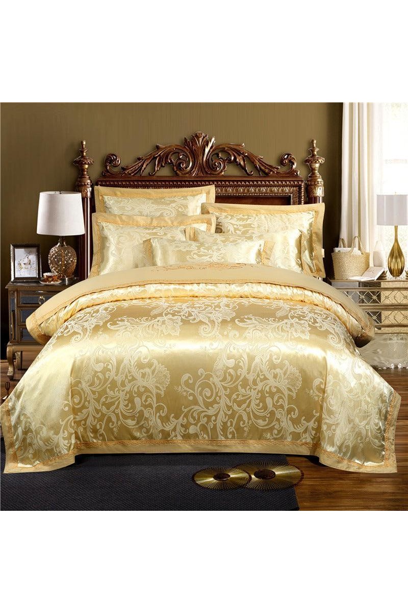 Jacquard Cotton Embroidery Quilt Cover - HEPSIBAH SHOP