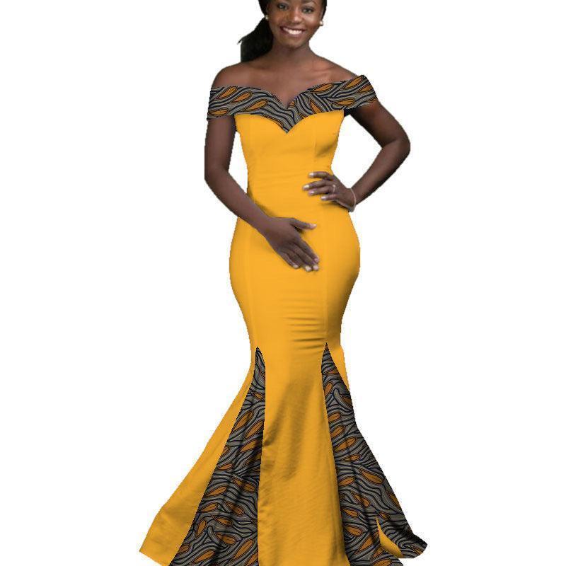 African Women Dress Wax Print Fashion Ankara - HEPSIBAH SHOP