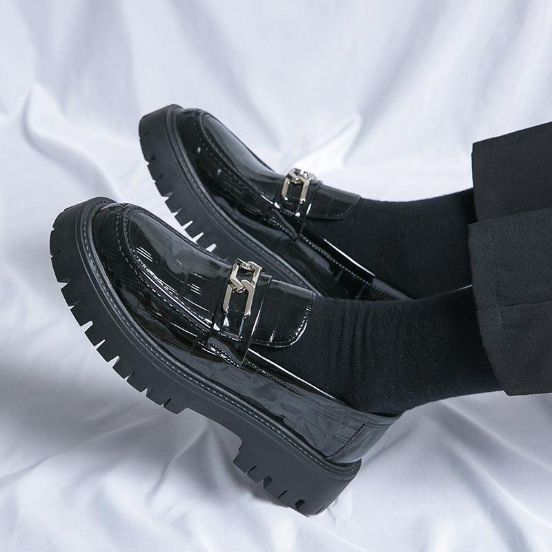 Men's Youth British Style Platform Big Head Workwear Leather Shoes - HEPSIBAH SHOP