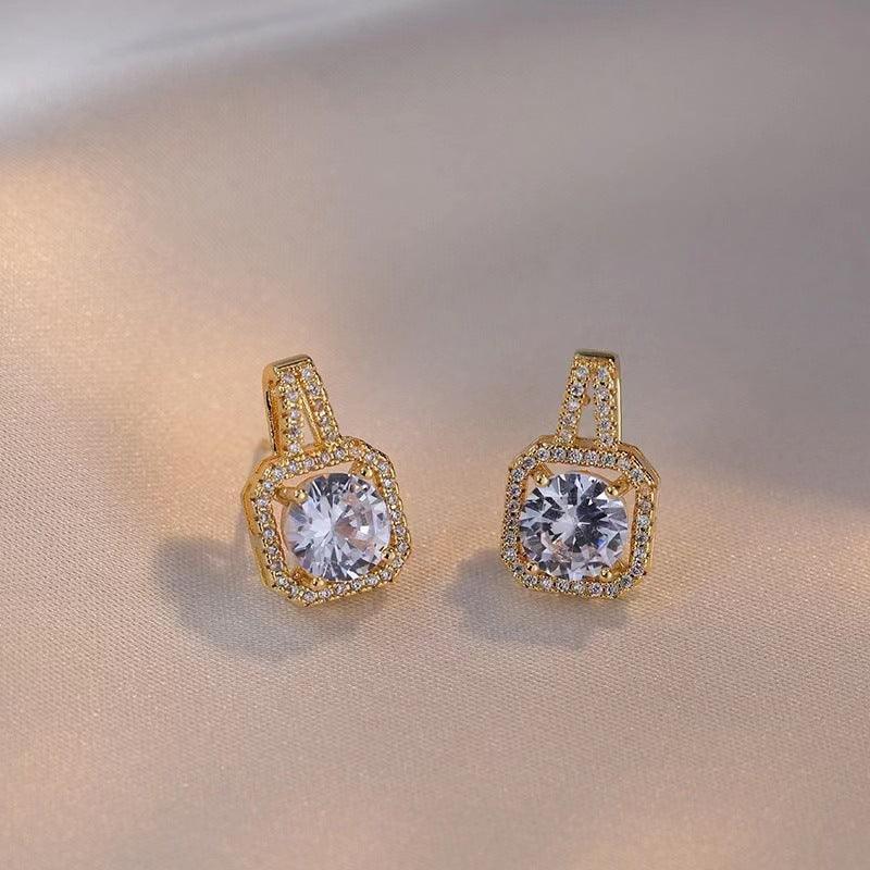 Fashion Jewelry Set Zircon Gem Pendant Chain Choker, Necklace ,Studs - HEPSIBAH SHOP