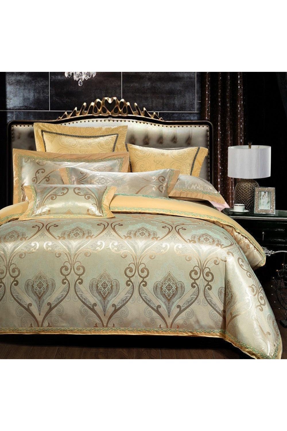Jacquard Cotton Embroidery Quilt Cover - HEPSIBAH SHOP