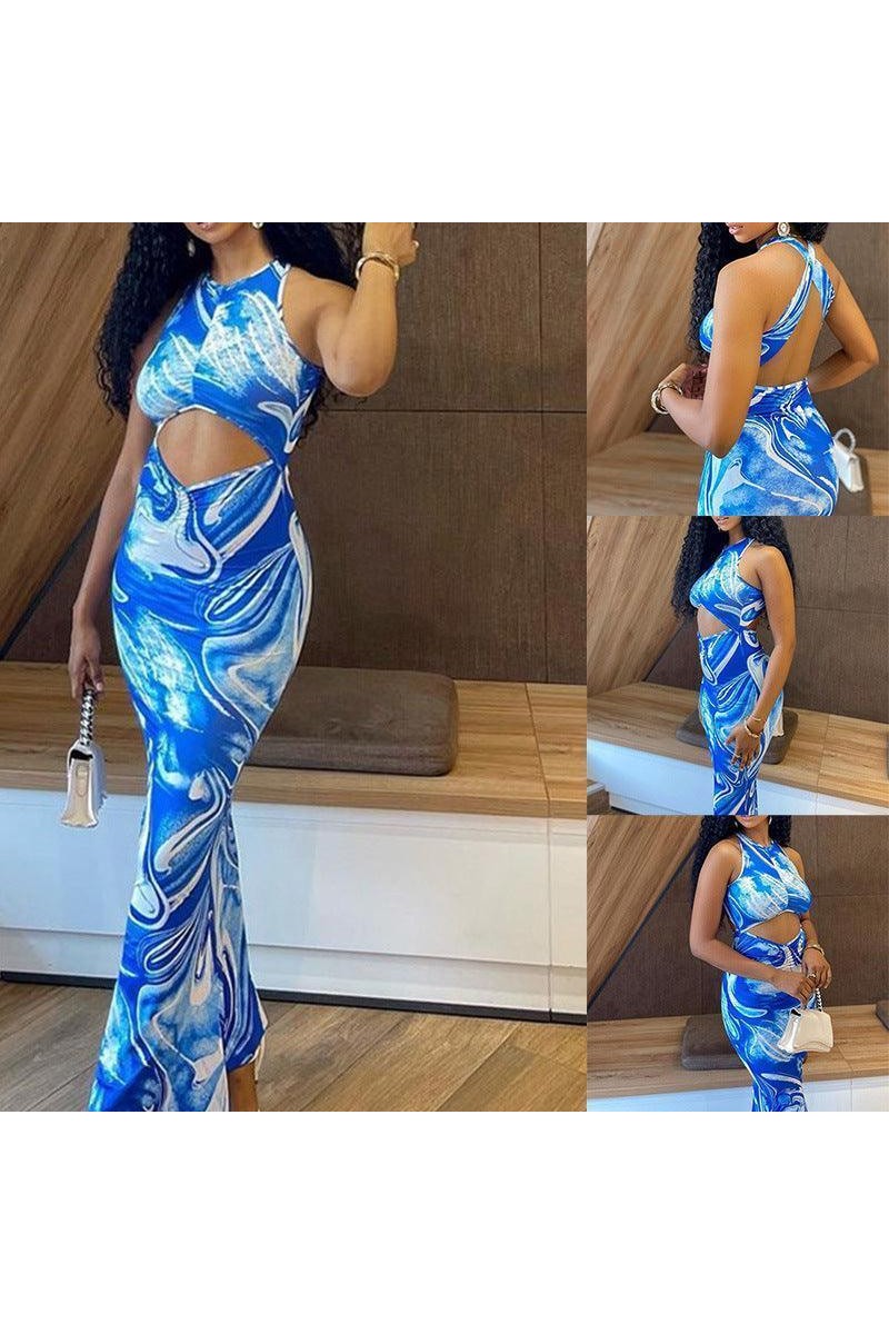 Summer Sleeveless Backless Party Party Dresses Women's Sexy Package Hip Dresses - HEPSIBAH SHOP