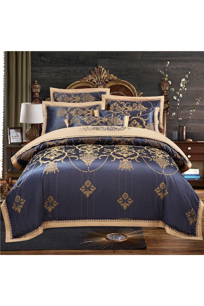 Jacquard Cotton Embroidery Quilt Cover - HEPSIBAH SHOP