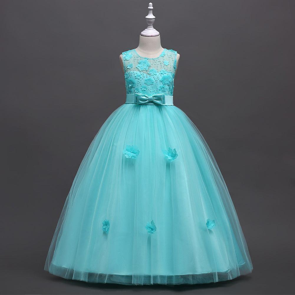 Mesh Girls Evening Gown Wedding Dress - HEPSIBAH SHOP