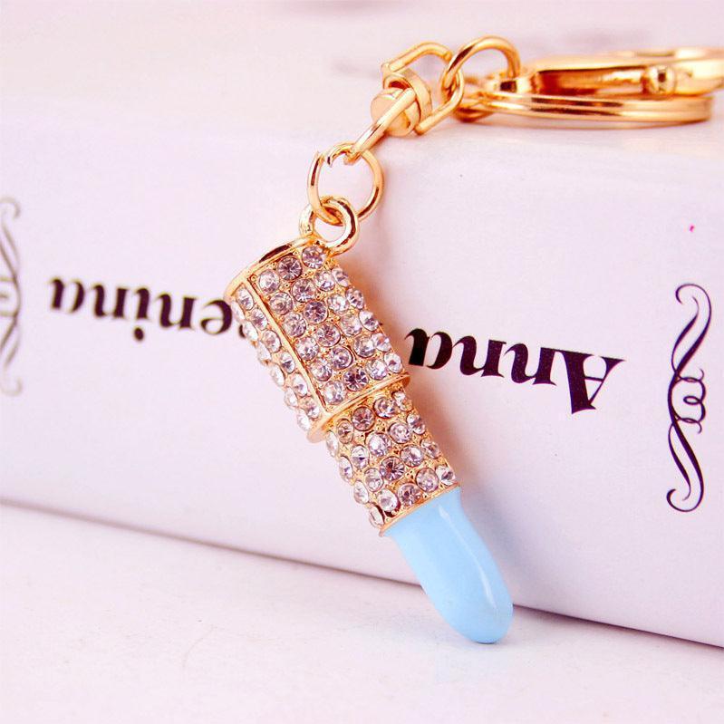 Women's Gifts Rhinestone Lipstick Keychain - HEPSIBAH SHOP