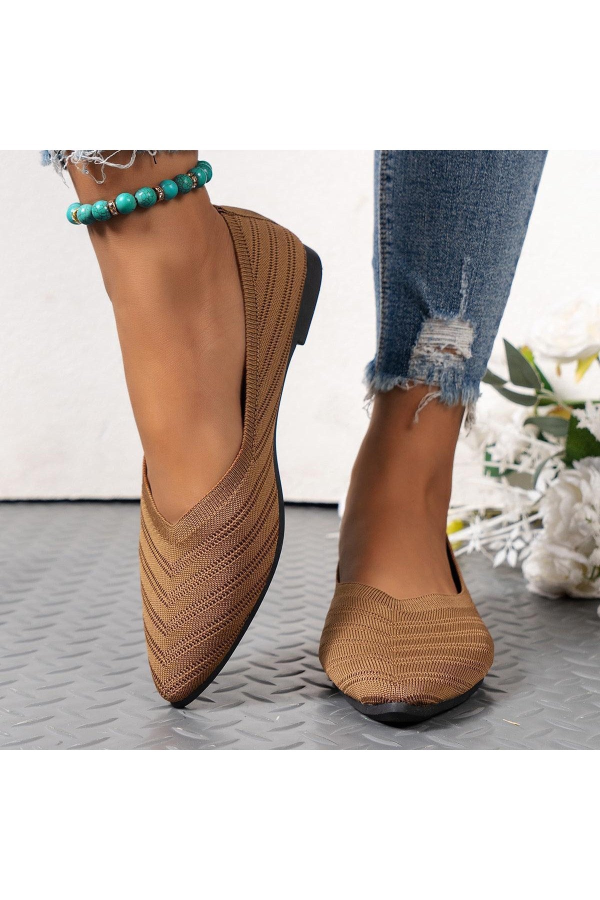 Pointed Toe Low-cut Shoes Women's Breathable Flat Bottom - HEPSIBAH SHOP