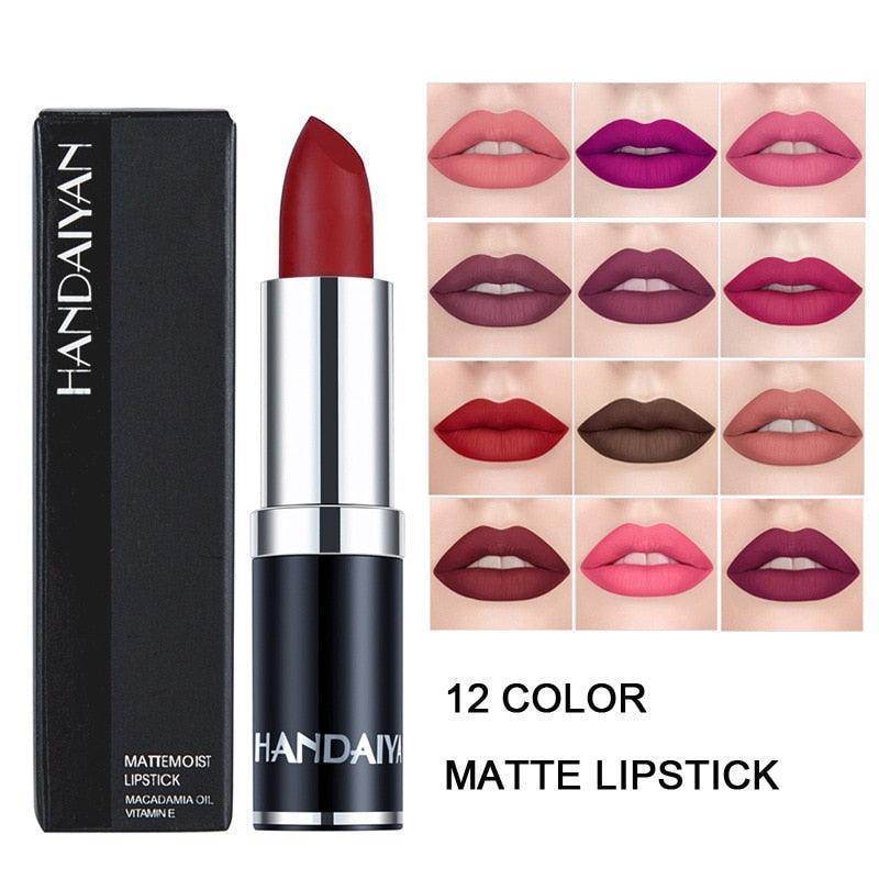 Sexy Rose Purple Lip-gloss Matte 12 Colors - HEPSIBAH SHOP