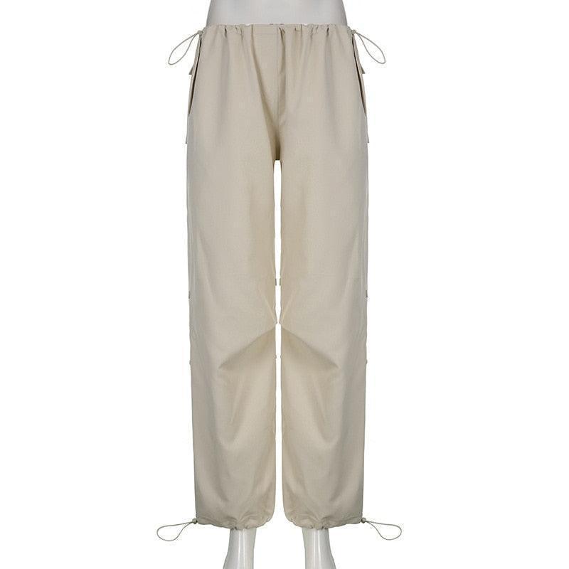 Women Casual Wide Leg Cargo Pants - HEPSIBAH SHOP