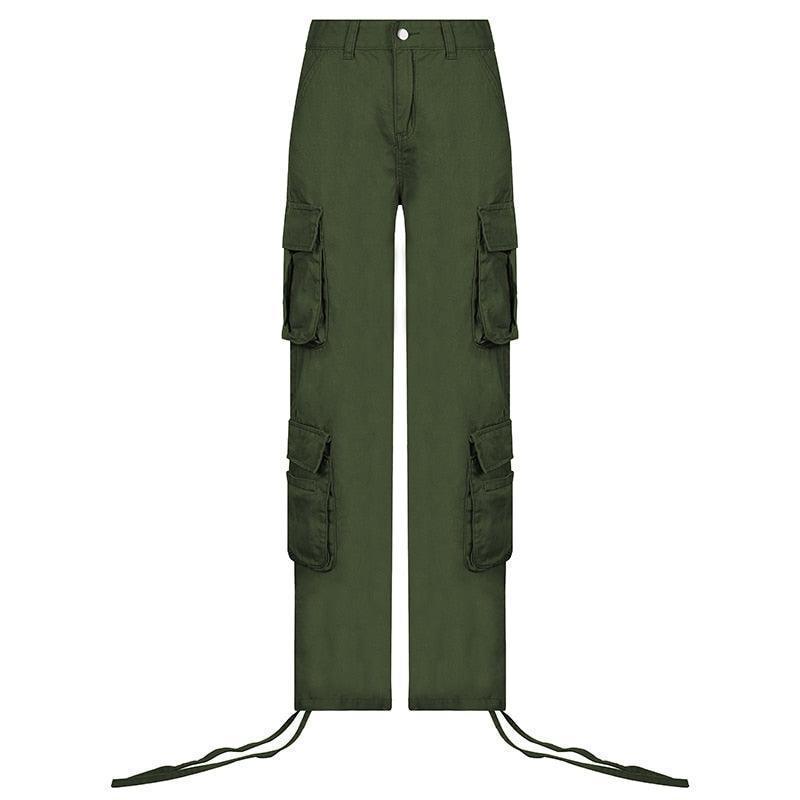HEYounGIRL Harajuku Hip Hop Casual Low Waist Cargo Pants - HEPSIBAH SHOP