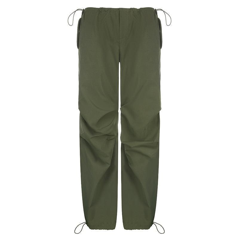 Streetwear Drawstring Cargo Pants - HEPSIBAH SHOP