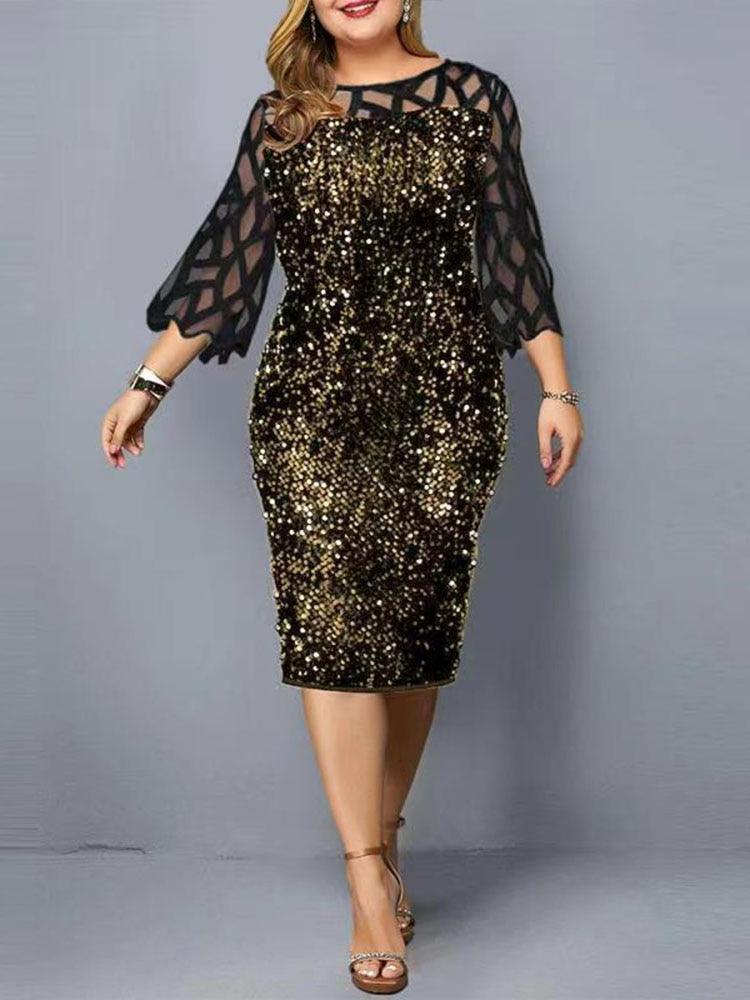 Party Dress Plus Size Ladies - HEPSIBAH SHOP