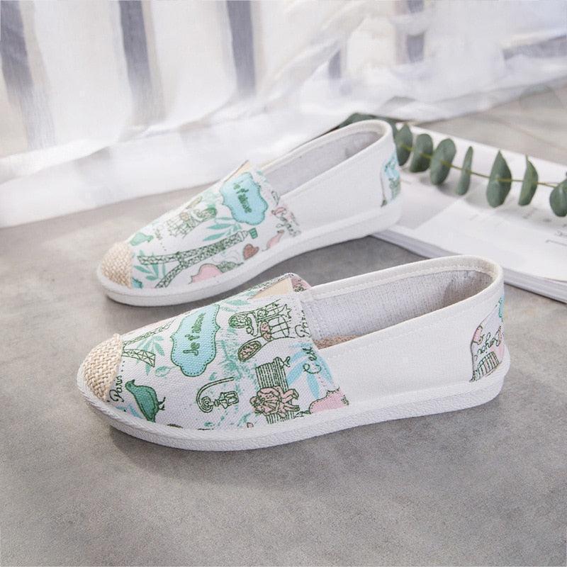 New Print Women Sneakers Slip On Light Mesh - HEPSIBAH SHOP