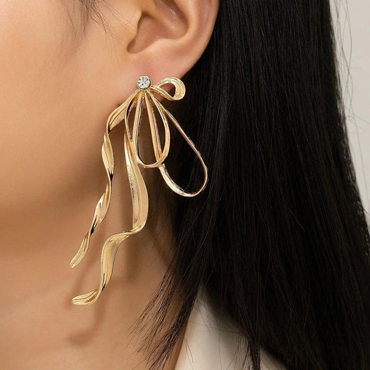 Irregular Large Bow Earrings For Women - HEPSIBAH SHOP