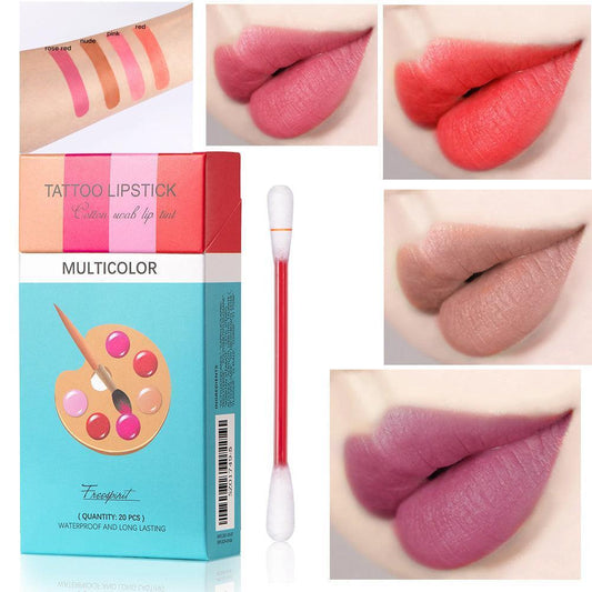 20 Pcs Set Cotton Swab Lipsticks-HEPSIBAH SHOP