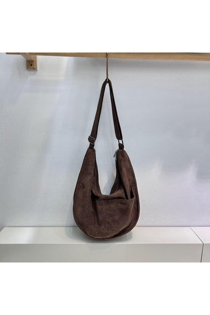 Deerskin Velvet Large Capacity Crossbody Retro Shoulder Bag For Women - HEPSIBAH SHOP