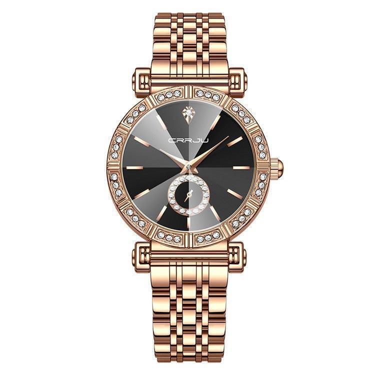 Women's Steel Belt Diamond-embedded Watch - HEPSIBAH SHOP