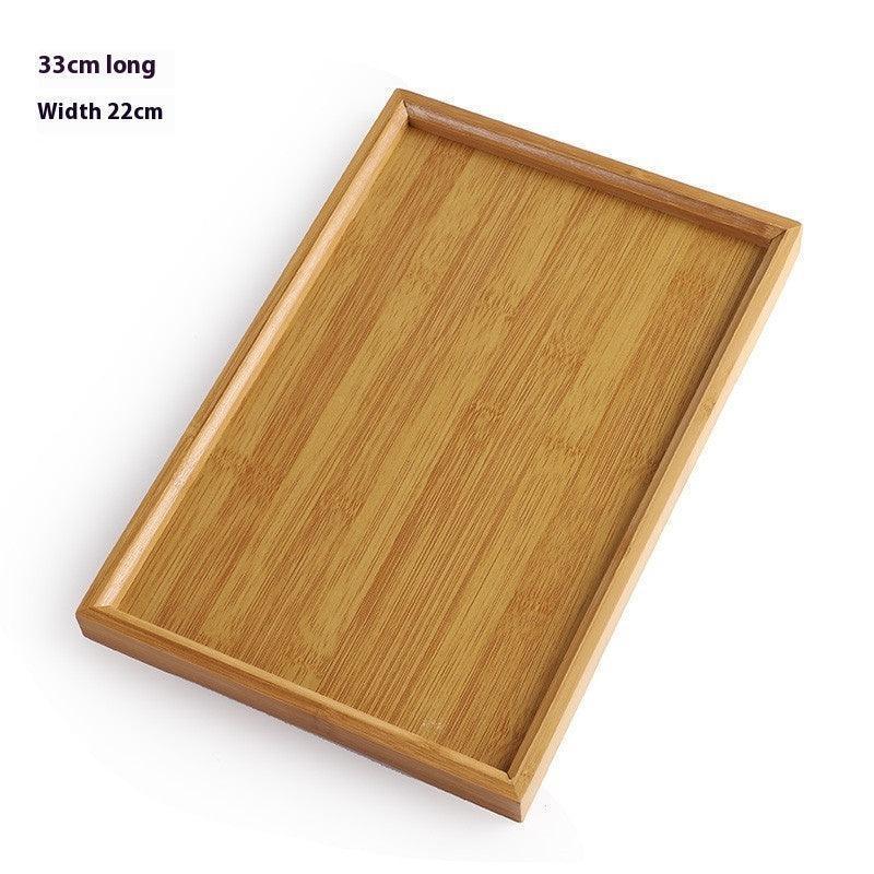 Rectangular Minimalist Household Bamboo Tea Tray