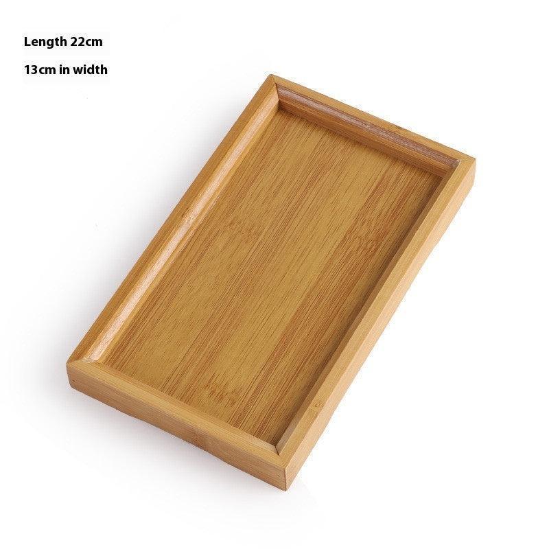 Rectangular Minimalist Household Bamboo Tea Tray