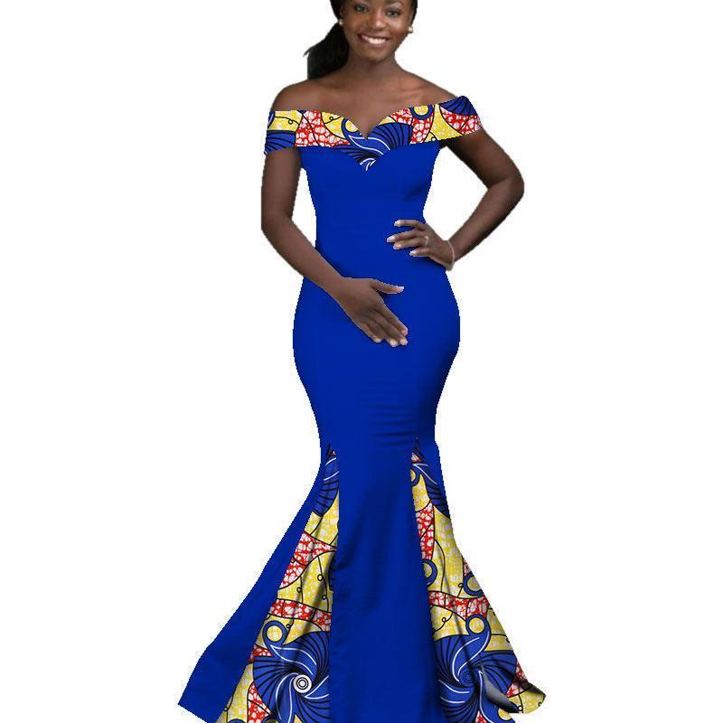 African Women Dress Wax Print Fashion Ankara - HEPSIBAH SHOP