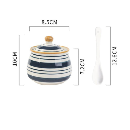 Household Kitchen Condiment Pot Ceramic Suit - HEPSIBAH SHOP