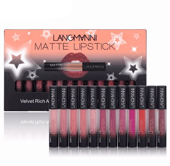 Matte Lipstick Waterproof Long-lasting - HEPSIBAH SHOP