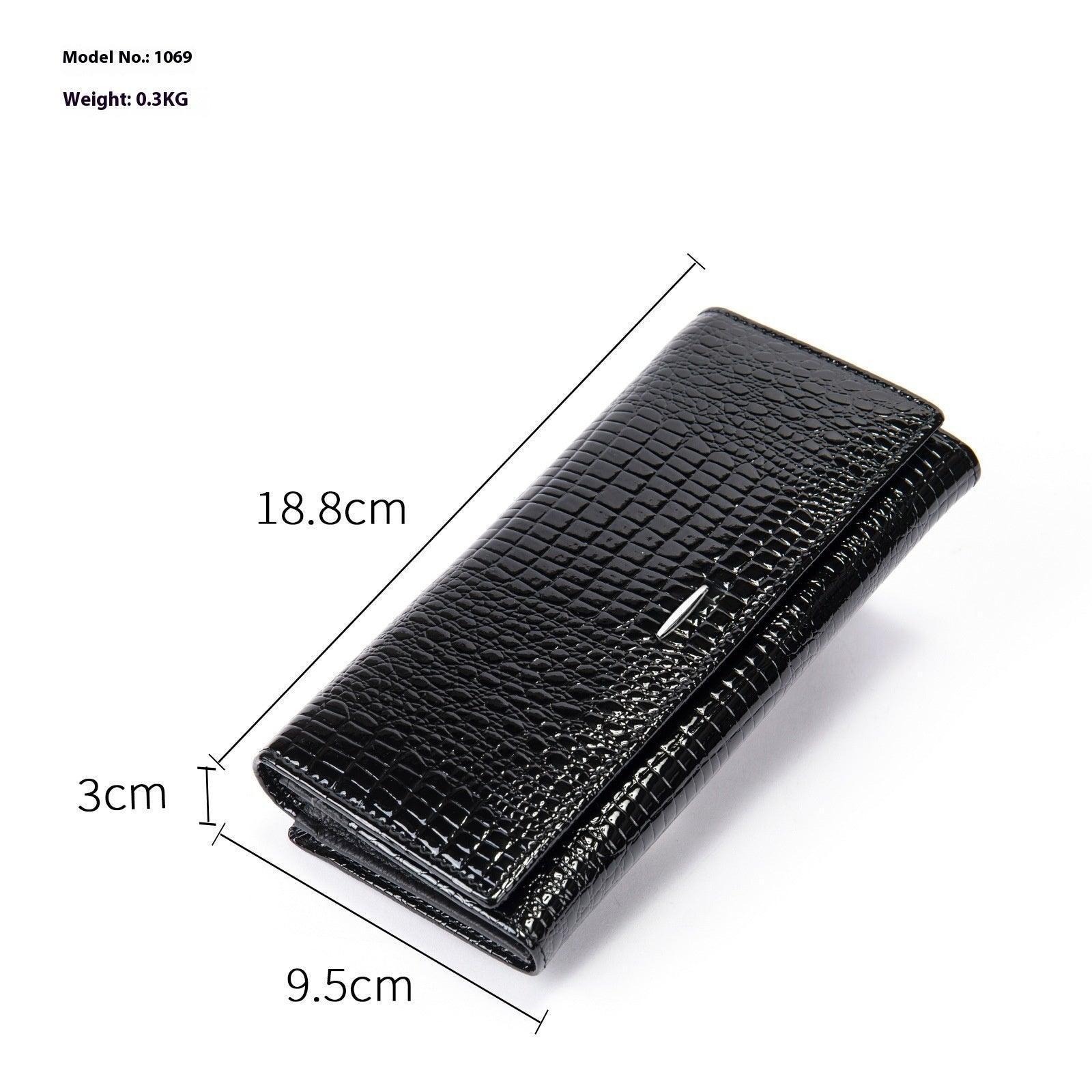 Women's Long Genuine Leather Cowhide Wallet - HEPSIBAH SHOP