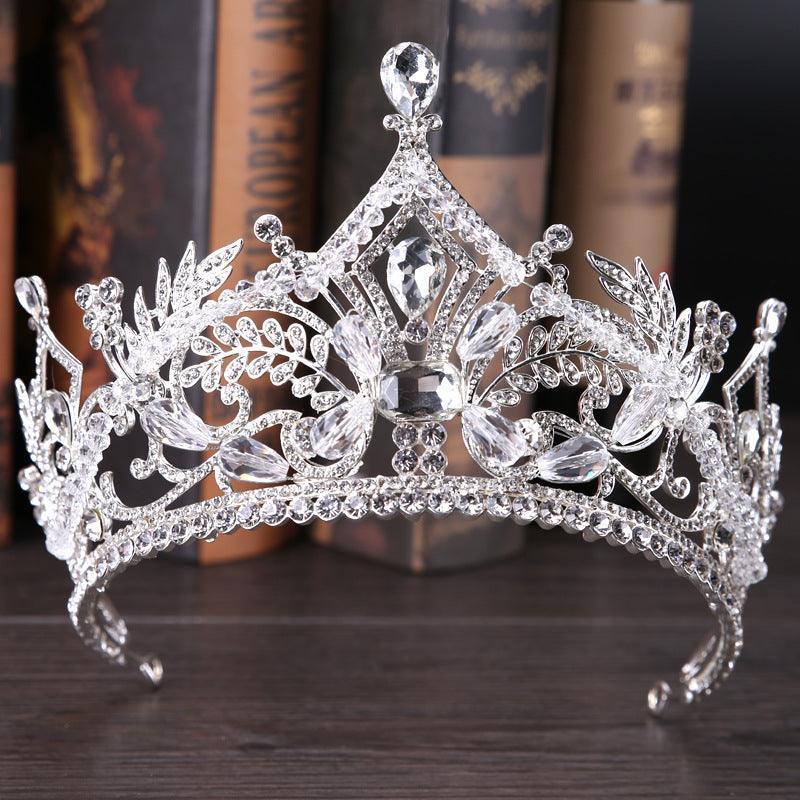 Crystal Big Crown Wedding Hair Accessories - HEPSIBAH SHOP