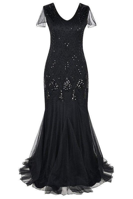 Vintage Plus Size Party Sequin Dress - HEPSIBAH SHOP