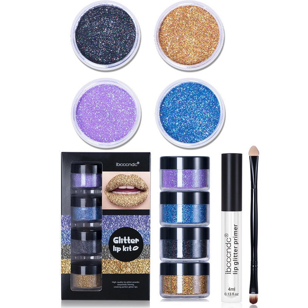 Glitter Lip Gloss, Lipstick Shiny DIY Makeup Kit - HEPSIBAH SHOP