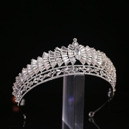 New Japanese & Korean Rhinestone Alloy Wedding Crown - HEPSIBAH SHOP