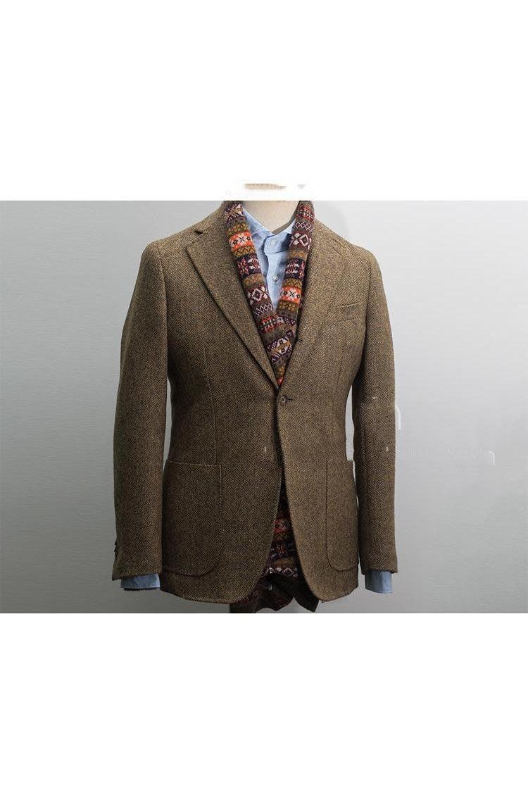 Vintage Wool Tweed Suit Tweed Coat - HEPSIBAH SHOP