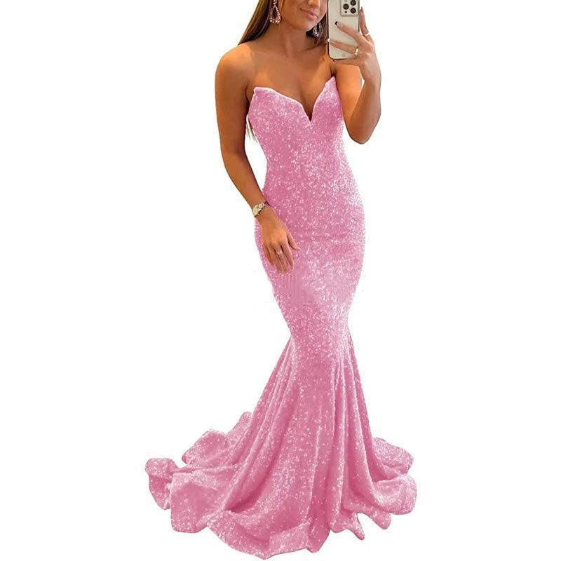 Sequin Evening Dresses For Women Formal Sexy Long Prom Party Gowns - HEPSIBAH SHOP