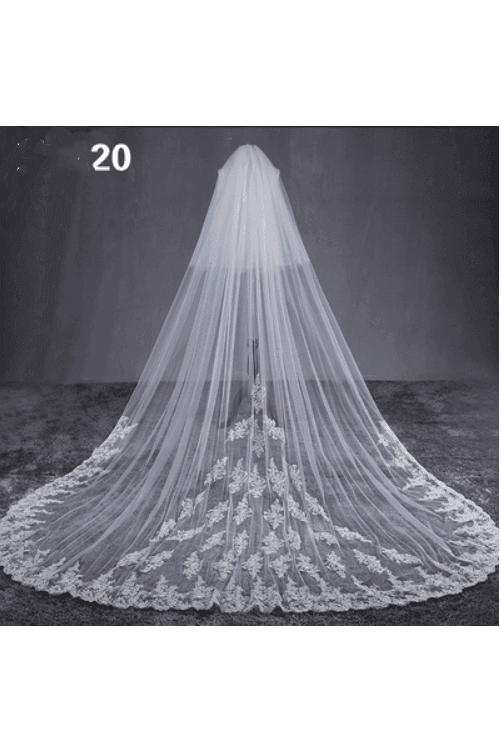 Wedding Dress Long Tail Luxury Super Fairy Wedding Veil - HEPSIBAH SHOP