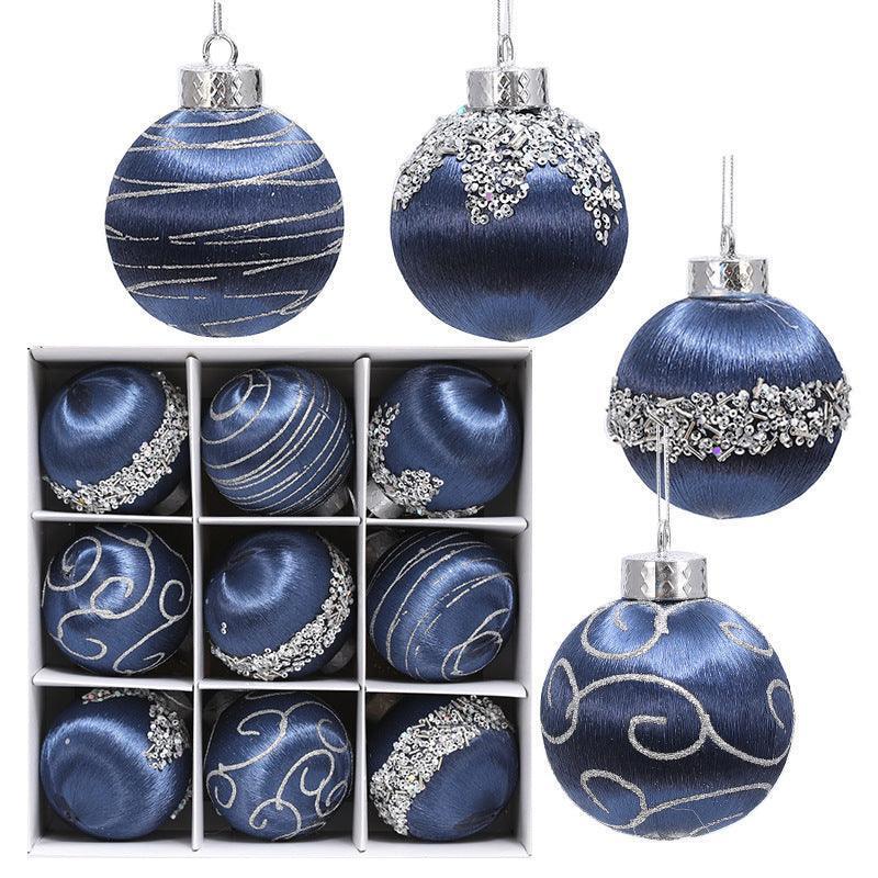 Painted Silk Ball Christmas Tree Pendant - HEPSIBAH SHOP